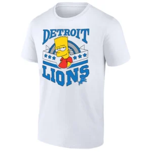 DETROIT LIONS BART SIMPSON SHIRT Funny NFL x The Simpsons Crossover Tee