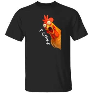 F CAW F CHICKEN SHIRT – Funny Rooster Meme Graphic Tee for Men and Women B