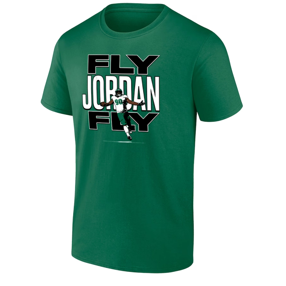 FLY JORDAN FLY SHIRT Jordan Davis Philadelphia Eagles Dominant Defense Tee FLY JORDAN FLY SHIRT Jordan Davis Philadelphia Eagles Dominant Defense Tee