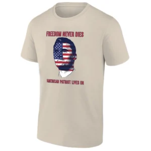 FREEDOM NEVER DIES SHIRT American Patriot Lives On Charlie Kirk Memorial Tribute Tee S