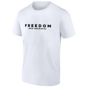 FREEDOM NEVER DIES SHIRT Charlie Kirk 1993–2025 Memorial Tribute Tee