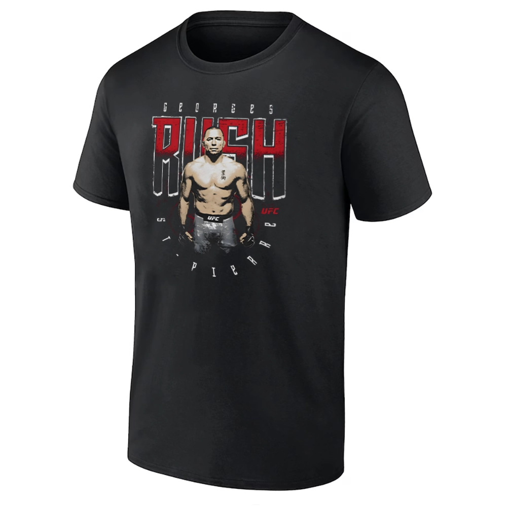 GEORGES ST-PIERRE RUSH SHIRT UFC Nickname Legend Tee for MMA Fans GEORGES ST PIERRE RUSH SHIRT UFC Nickname Legend Tee for MMA Fans