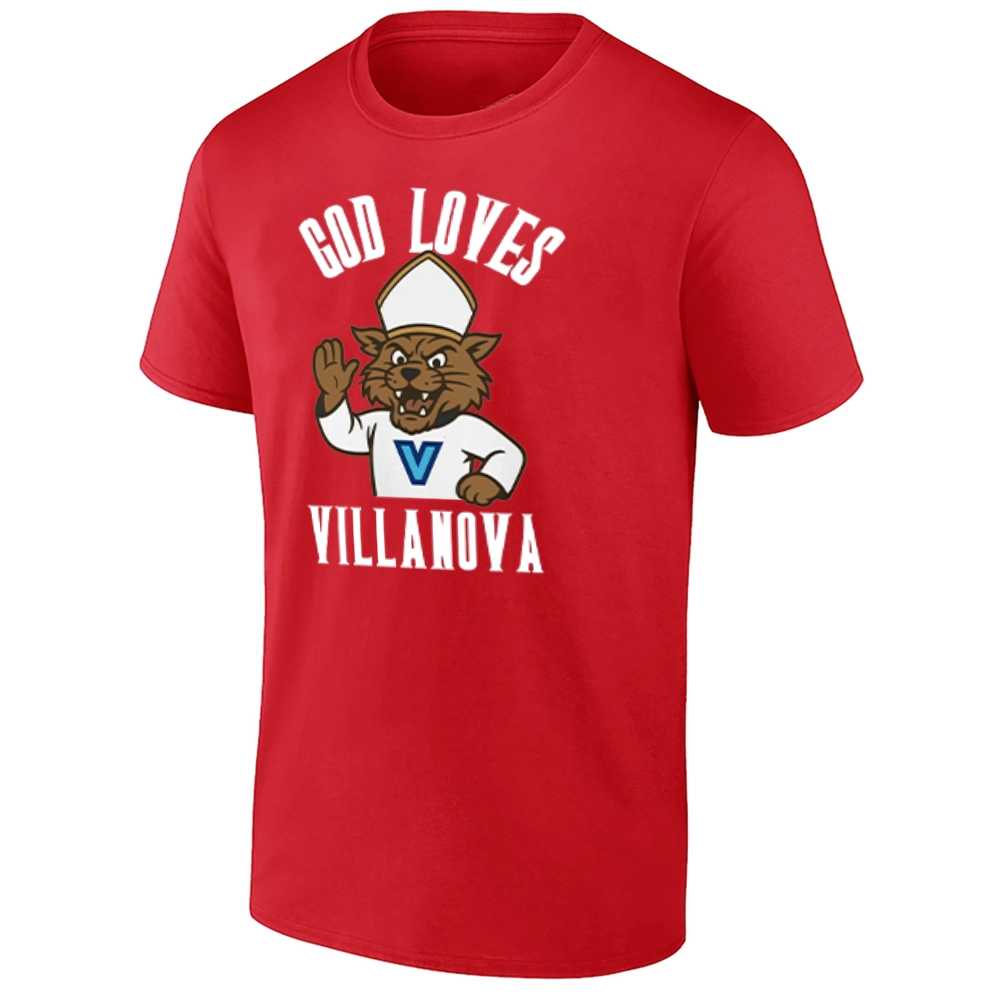 GOD LOVES VILLANOVA SHIRT – Pope Leo XIV Villanova Wildcats Spirit Tee R GOD LOVES VILLANOVA SHIRT – Pope Leo XIV Villanova Wildcats Spirit Tee R