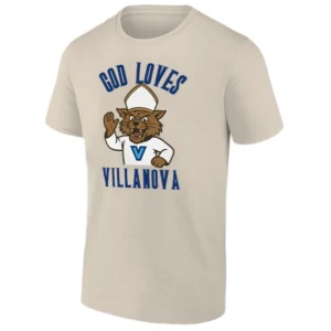 GOD LOVES VILLANOVA SHIRT – Pope Leo XIV Villanova Wildcats Spirit Tee S