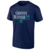 GRIFFEY BUHNER ’95 SHIRT Ken Griffey Jr. & Jay Buhner Seattle Mariners Throwback Tee