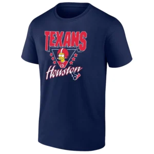 HOUSTON TEXANS BART SIMPSON SHIRT Funny NFL x The Simpsons Crossover Tee