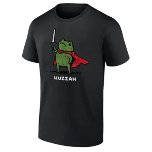 HUZZAH SHIRT Frog Knight Meme Sword Quote Tee B