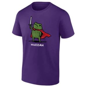 HUZZAH SHIRT Frog Knight Meme Sword Quote Tee P