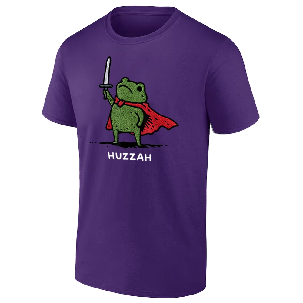 HUZZAH SHIRT Frog Knight Meme Sword Quote Tee P HUZZAH SHIRT Frog Knight Meme Sword Quote Tee P