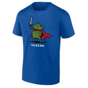 HUZZAH SHIRT Frog Knight Meme Sword Quote Tee RB