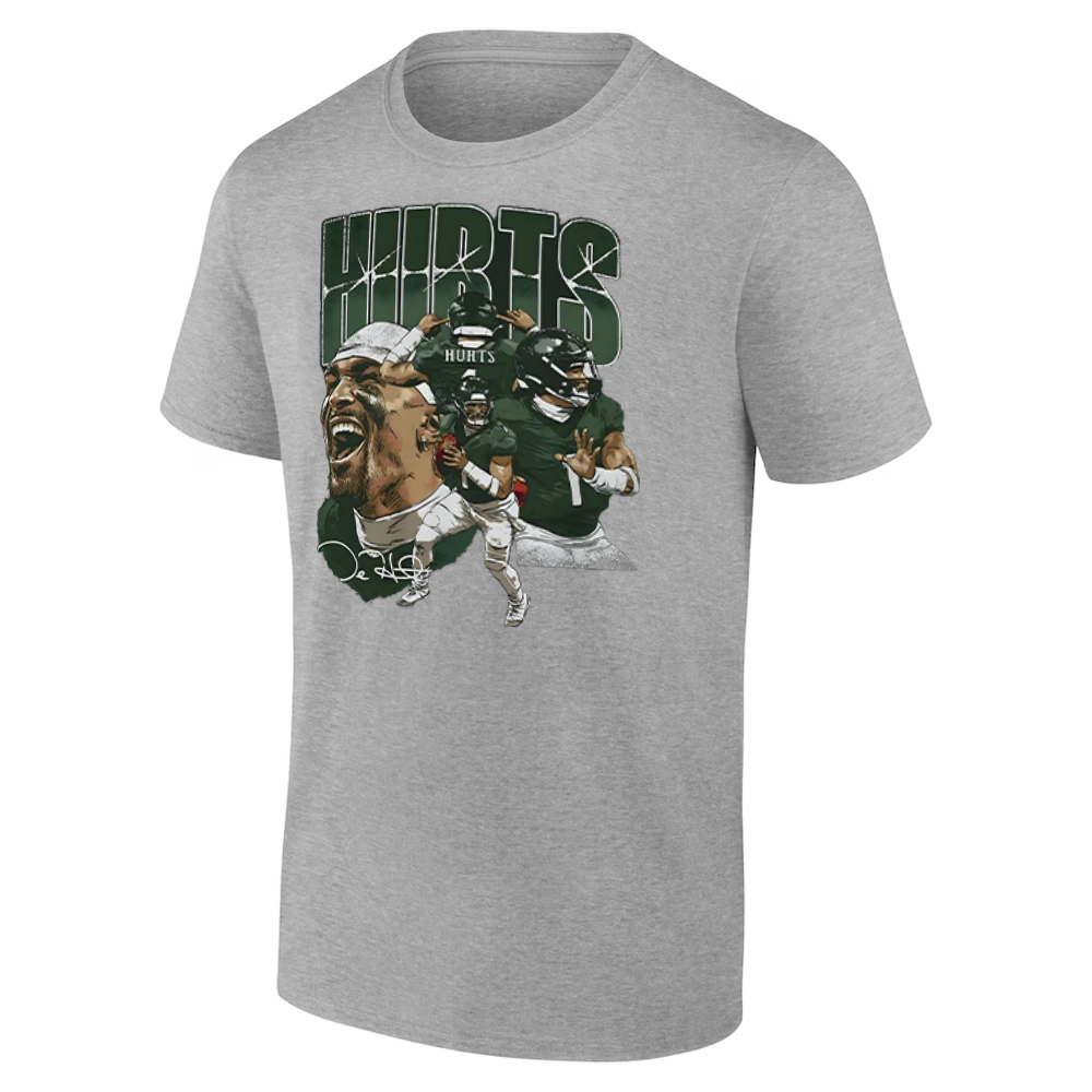 JALEN HURTS COLLAGE SHIRT Philadelphia Eagles QB1 Tee - Fly Eagles Fly G JALEN HURTS COLLAGE SHIRT Philadelphia Eagles QB1 Tee Fly Eagles Fly G