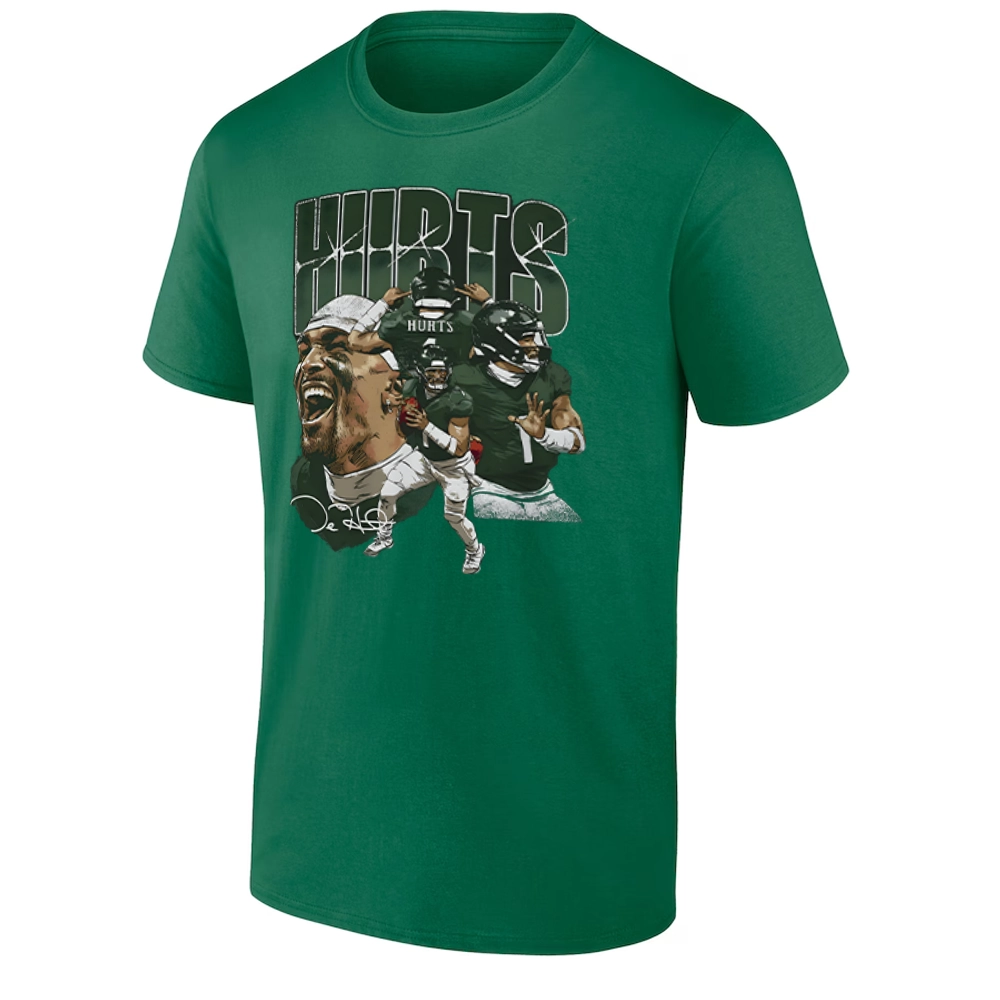 JALEN HURTS COLLAGE SHIRT Philadelphia Eagles QB1 Tee - Fly Eagles Fly IG JALEN HURTS COLLAGE SHIRT Philadelphia Eagles QB1 Tee Fly Eagles Fly IG