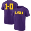 LSU 1 0 SHIRT LSU Tigers Football Tee – Season Opener Statement Shirt