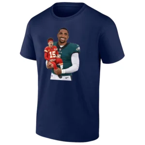 MAHOMES DADDY SHIRT – Jalen Hurts Holding Patrick Mahomes Funny Eagles Meme Tee Philadelphia Eagles Fans Tee N