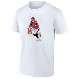 MARYLAND FOOTBALL SUPERSTAR POSE SHIRT Malik Washington Maryland Terrapins Tee