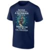 NEVER UNDERESTIMATE A WOMAN WHO IS A MARINERS FAN AND LOVES CAL RALEIGH SHIRT Seattle Mariners Baseball Tee