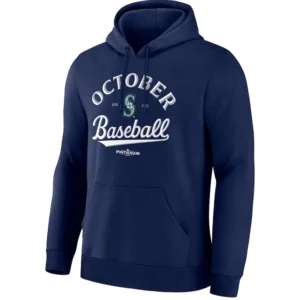 OCTOBER BASEBALL HOODIE 2025 MLB Postseason Locker Room Seattle Mariners Official Playoff Gear