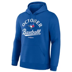 OCTOBER BASEBALL HOODIE 2025 MLB Postseason Locker Room Toronto Blue Jays Official Playoff Gear