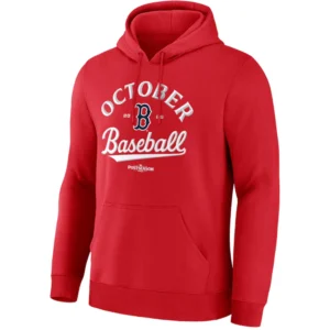 OCTOBER BASEBALL HOODIE 2025 – Boston Red Sox MLB Postseason Locker Room Tee