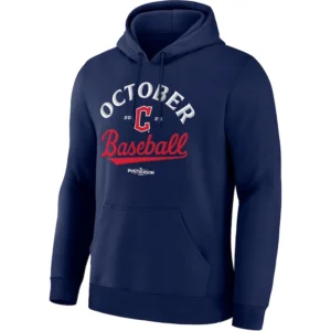 OCTOBER BASEBALL HOODIE 2025 – Cleveland Guardians MLB Postseason Locker Room Tee