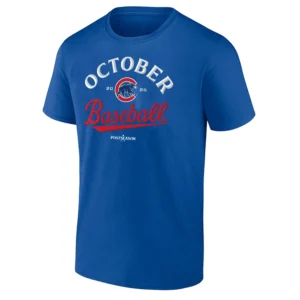OCTOBER BASEBALL SHIRT 2025 MLB Postseason Chicago Cubs Tee