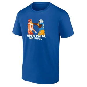 OPEN PALM, NO FOUL SHIRT TEAIR TART SMACKS TRAVIS KELCE Viral NFL Meme Tee Chiefs vs Chargers Game Day Drama rb
