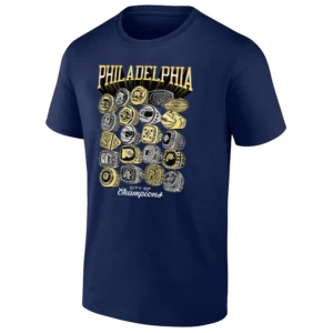 PHILADELPHIA CITY OF CHAMPIONS RINGS SHIRT – Philly Sports Championship History Tee N