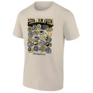 PHILADELPHIA CITY OF CHAMPIONS RINGS SHIRT – Philly Sports Championship History Tee S