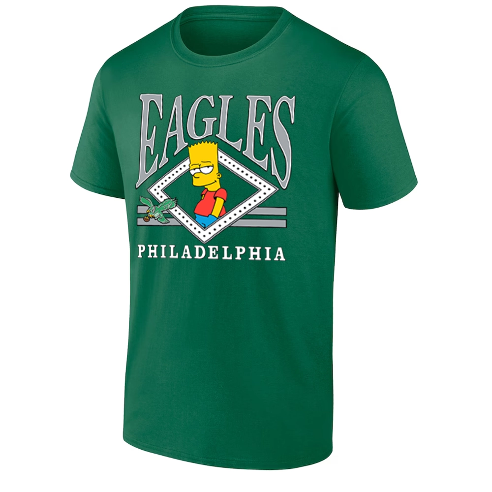 PHILADELPHIA EAGLES BART SIMPSON SHIRT Funny NFL x The Simpsons Crossover Tee PHILADELPHIA EAGLES BART SIMPSON SHIRT Funny NFL x The Simpsons Crossover Tee