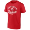REDS OCTOBER BASEBALL SHIRT 2025 MLB Postseason Cincinnati Reds Locker Room Tee