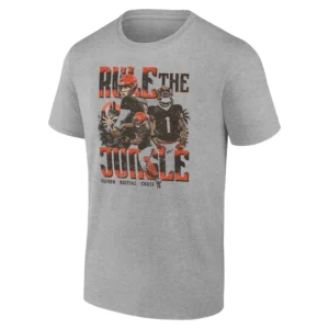RULE THE JUNGLE SHIRT Joe Burrow, Tee Higgins, Ja'Marr Chase Cincinnati Bengals Tee G