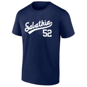 SABATHIA NEW YORK LEGEND SHIRT CC Sabathia Tribute Tee Worn by Max Fried New York Yankees