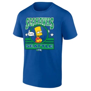SEATTLE SEAHAWKS BART SIMPSON SHIRT Funny NFL x The Simpsons Crossover Tee