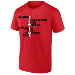 SHOWTIME SHIRT Kansas City Chiefs Showtime Names Tee Mahomes, Kelce & Chiefs Stars