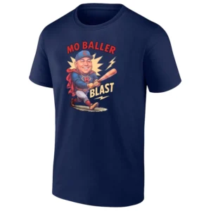 SUPER MO BALLER SHIRT – Iowa Cubs Cartoon Hero Baseball Tee N