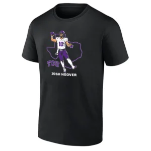 TCU FOOTBALL STATE STAR SHIRT Josh Hoover Horned Frogs Tee