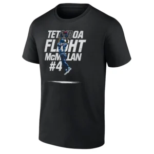TETAIROA FLIGHT SHIRT Tetairoa McMillan #4 Carolina Panthers Rookie Sensation Tee B