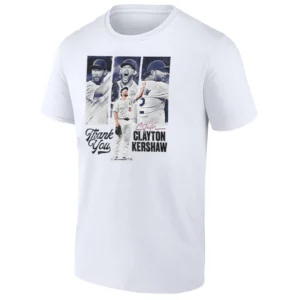 THANK YOU KERSHAW SHIRT Clayton Kershaw Farewell Tribute Los Angeles Dodgers Legend Tee