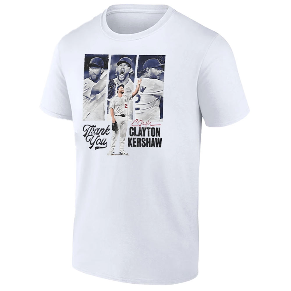 THANK YOU KERSHAW SHIRT Clayton Kershaw Farewell Tribute Los Angeles Dodgers Legend Tee THANK YOU KERSHAW SHIRT Clayton Kershaw Farewell Tribute Los Angeles Dodgers Legend Tee
