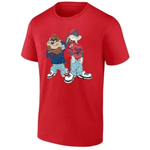 THE BUGS AND TAZ KRISS KROSS SHIRT – Looney Tunes Retro 90s Hip Hop Tee R