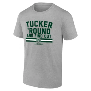 TUCKER ‘ROUND AND FIND OUT SHIRT Tucker Kraft Green Bay Packers Tee G