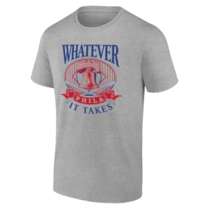 WHATEVER IT TAKES SHIRT Philadelphia Phillies Liberty Bell Baseball Tee G