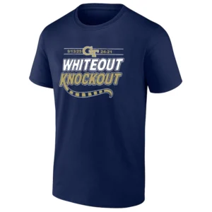 WHITEOUT KNOCKOUT SHIRT Georgia Tech Yellow Jackets Victory Tee