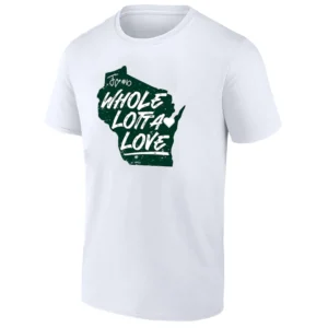WHOLE LOTTA LOVE SHIRT Jordan Love Green Bay Packers Wisconsin Pride Tee W