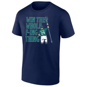 WIN THE WHOLE F ING THING PLAYOFF SHIRT Big Dumper Cal Raleigh Seattle Mariners 2025 MLB Postseason Tee