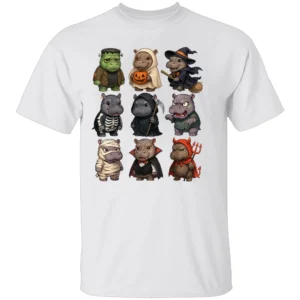 BABY HIPPO GHOST ZOMBIE WITCH HALLOWEEN COSTUME SHIRT – Cute Kids Trick or Treat Tee W
