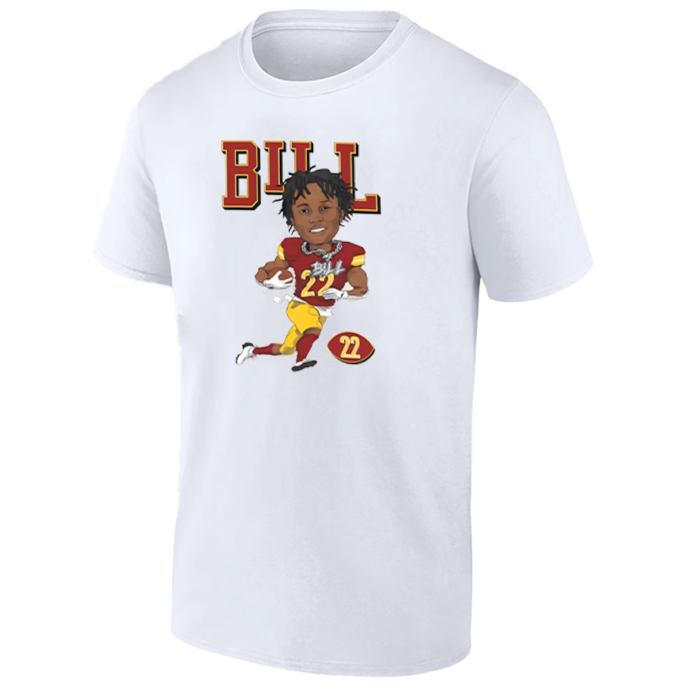 BILL CARICATURE SHIRT Jacory Croskey-Merritt Washington Commanders Cartoon Tee W BILL CARICATURE SHIRT Jacory Croskey Merritt Washington Commanders Cartoon Tee W