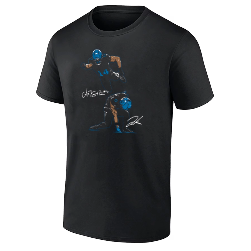 DETROIT SUPERHEROES SHIRT – Amon-Ra St. Brown & Jahmyr Gibbs Detroit Lions Dynamic Duo Tee DETROIT SUPERHEROES SHIRT – Amon Ra St. Brown & Jahmyr Gibbs Detroit Lions Dynamic Duo Tee