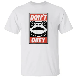 DON’T OBEY SHIRT – Frog Protest Tee for Justice, Equality & Empowerment W