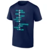 EMERALD CITY SHIRT Seattle Mariners Team Roster Acrostic Tee
